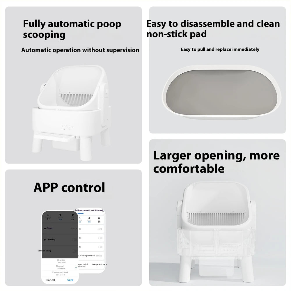 Fully Automatic Intelligent Litter Box Closed Oversized