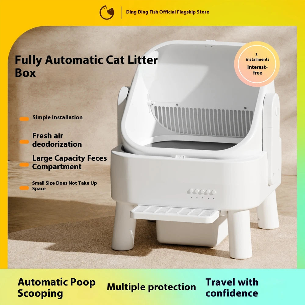 Fully Automatic Intelligent Litter Box Closed Oversized